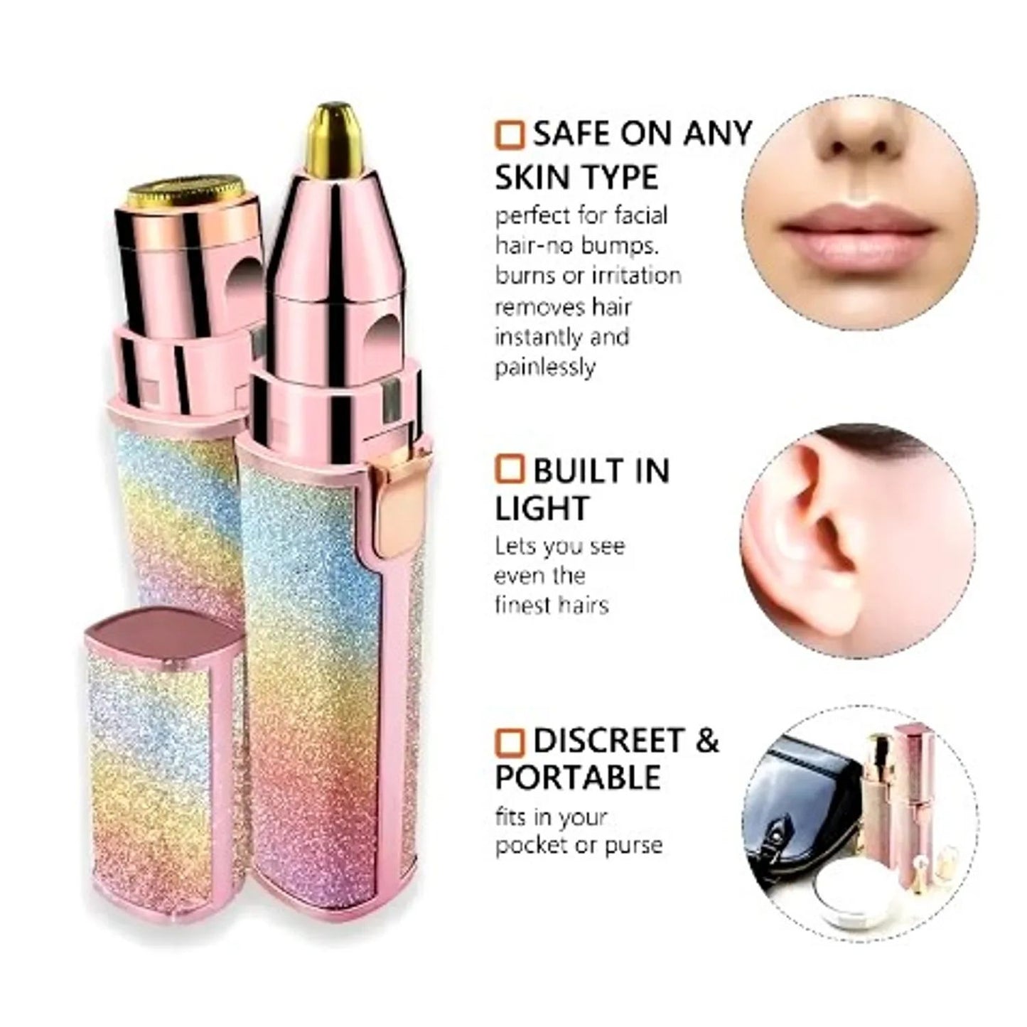 Estilo y Precisión – Depilador Facial & Cejas con Diseño Premium