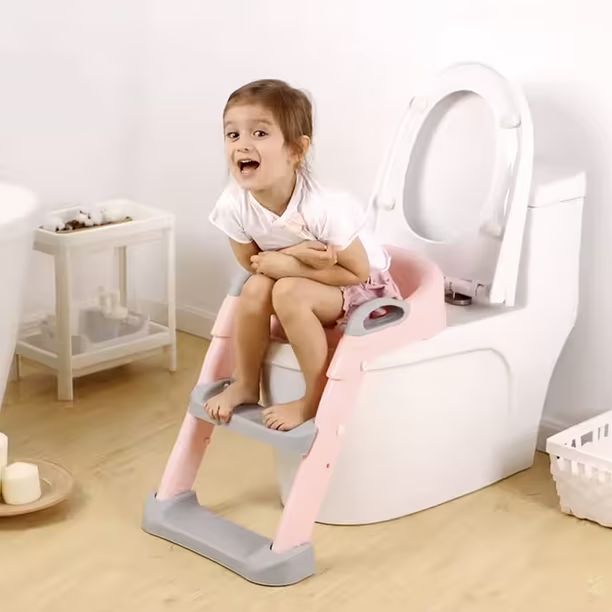 🧻¡Adiós Pañales!, aprende con esta Escalera mágica a usar el baño 👋🍼