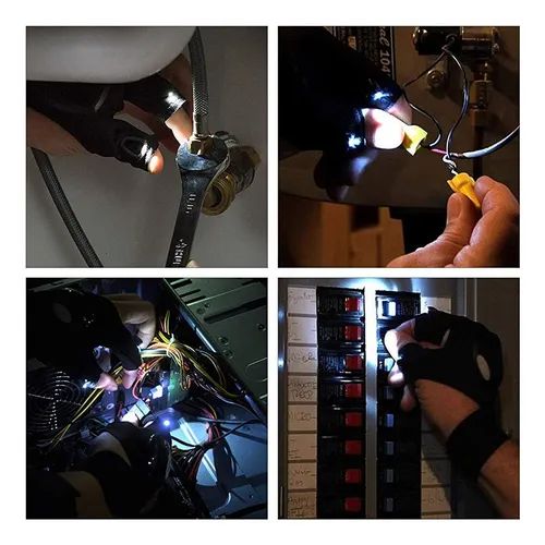 Guante LED Profesional – Ideal para Reparaciones Nocturnas y Zonas Oscuras