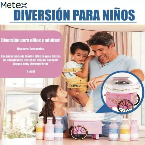 Diversión en Familia: Máquina de Algodón de Azúcar con 2 Cilindros Incluidos