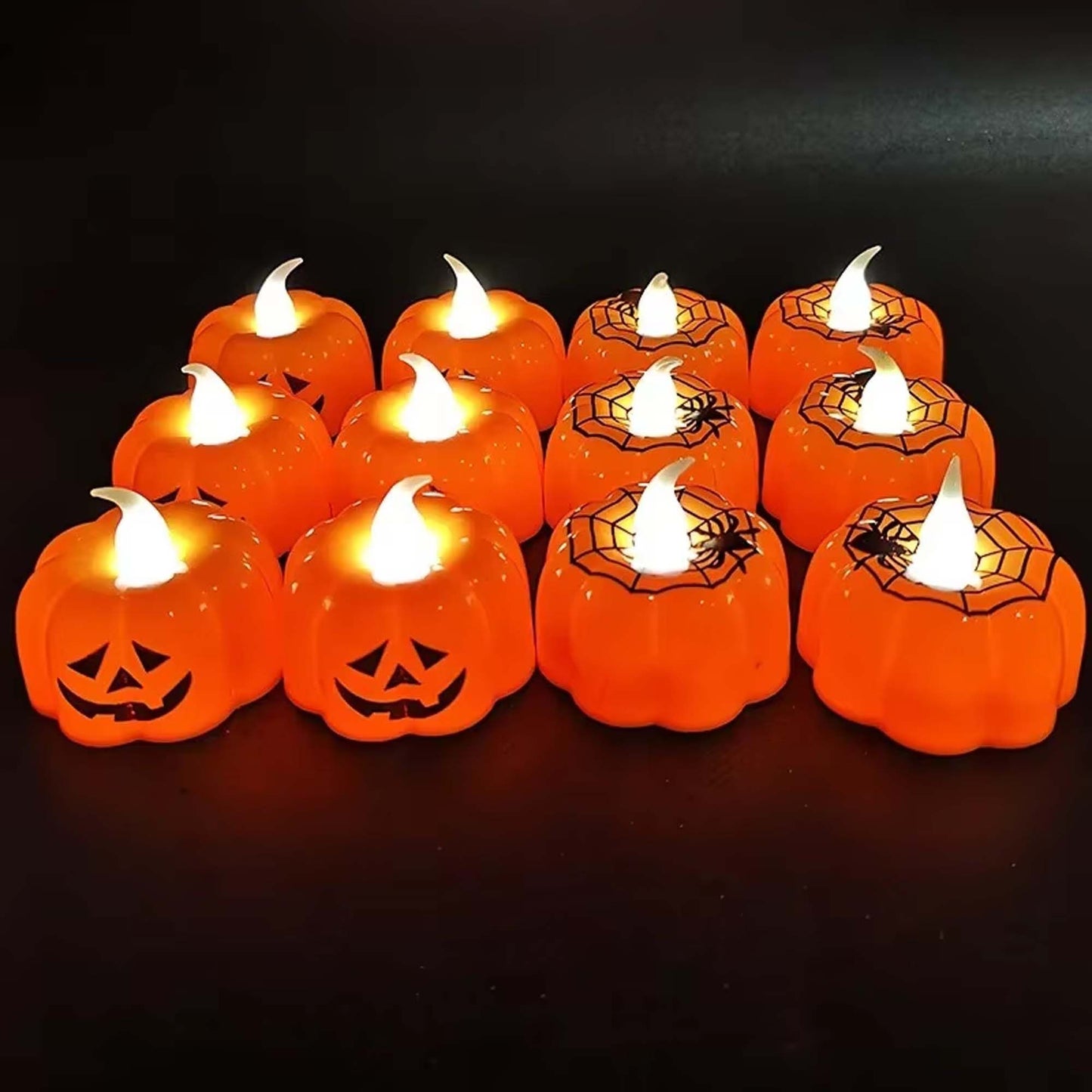 🔥 Pack 3 Luces Calabaza Halloween – Ilumina tu Noche de Terror 🎃