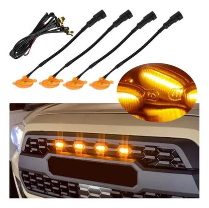 ¡Ilumina tu camino con estilo! Kit 4 Luces LED Tipo Raptor Universal
