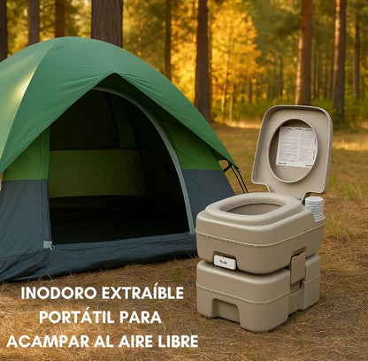 Baño Químico Portátil 20L para Camping y Viajes