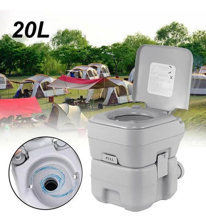 Baño Químico Portátil 20L para Camping y Viajes