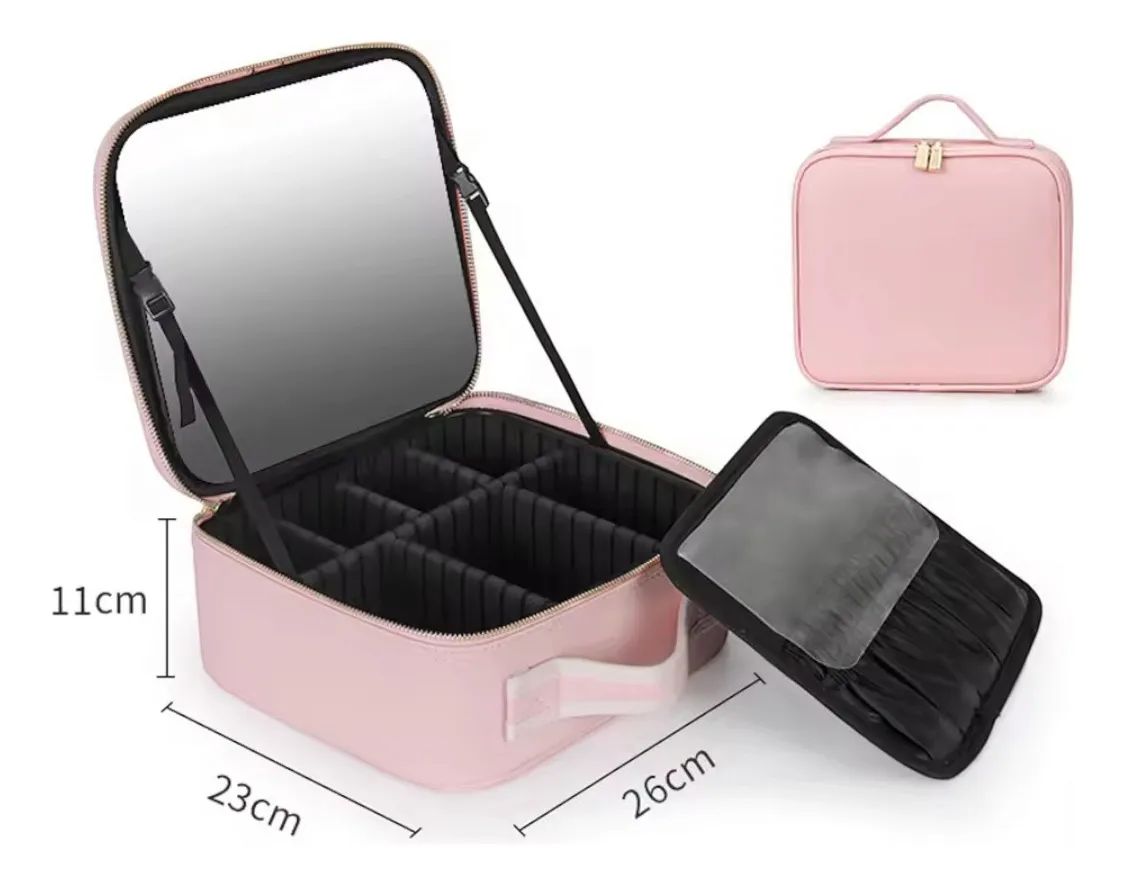 Cosmetiquero con Luz LED – Belleza y Estilo Donde Quieras ⭐