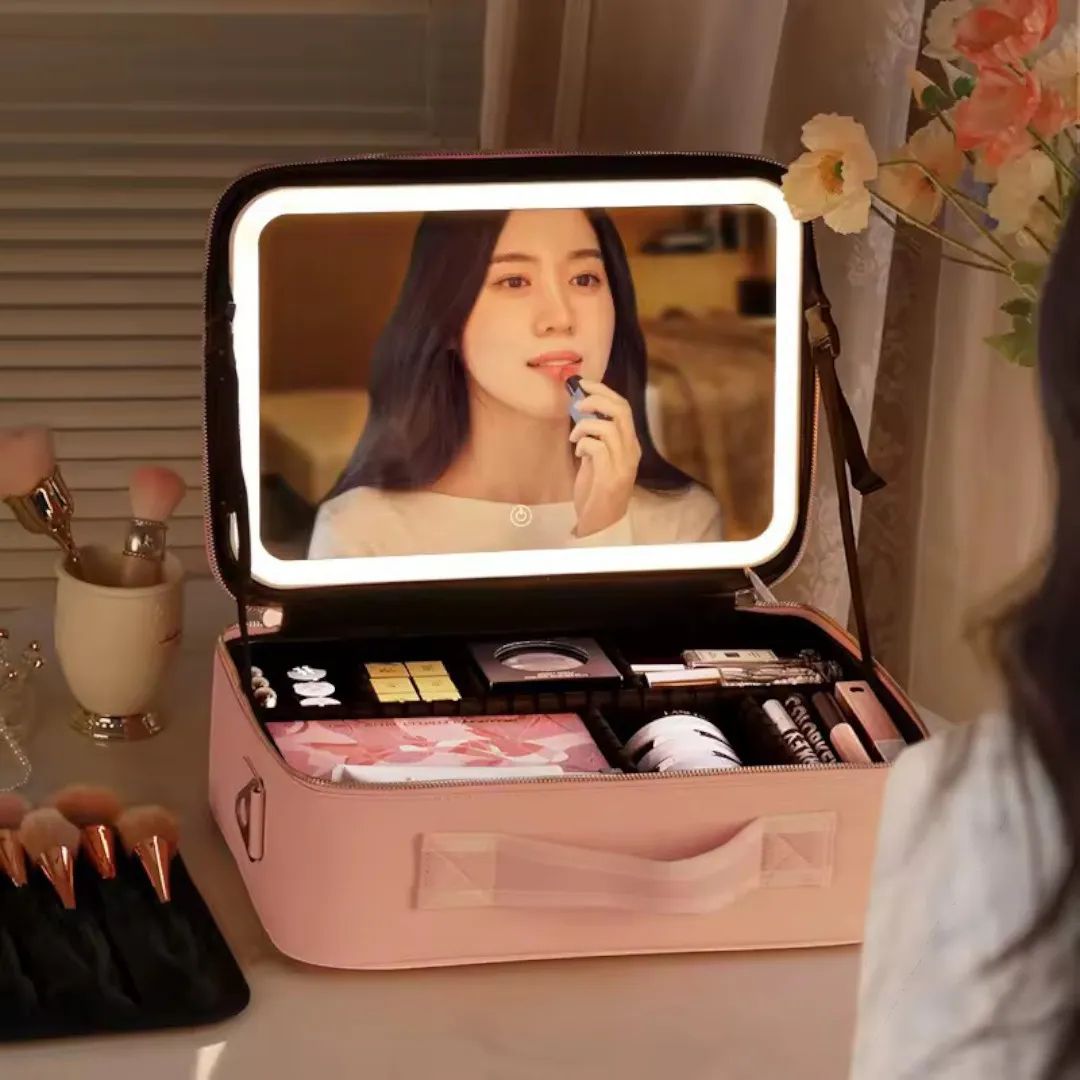 Cosmetiquero con Luz LED – Belleza y Estilo Donde Quieras ⭐