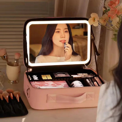 Cosmetiquero con Luz LED – Belleza y Estilo Donde Quieras ⭐
