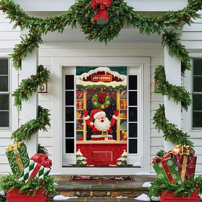Cubierta Navideña para Puerta – Diseño Sorpresa al Azar 🎄