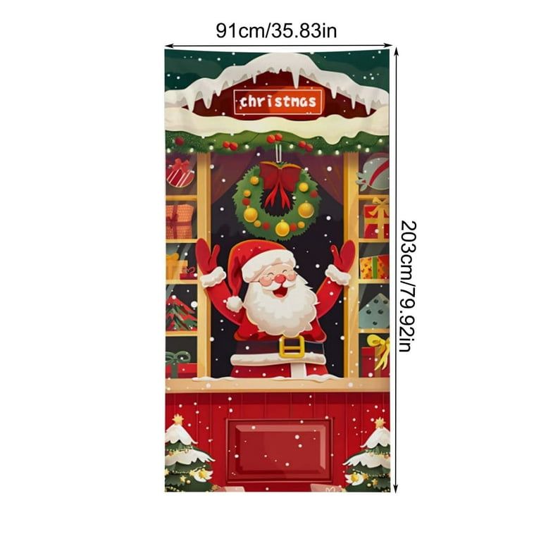 Cubierta Navideña para Puerta – Diseño Sorpresa al Azar 🎄