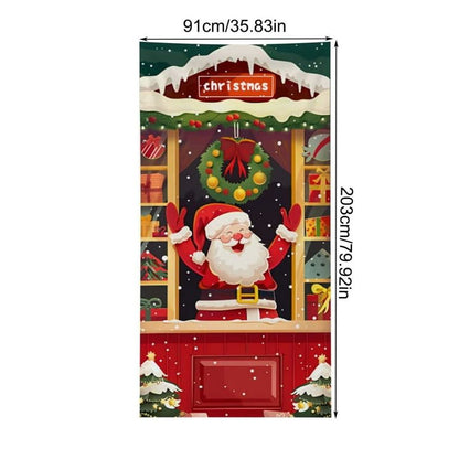 Cubierta Navideña para Puerta – Diseño Sorpresa al Azar 🎄