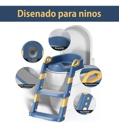 🧻¡Adiós Pañales!, aprende con esta Escalera mágica a usar el baño 👋🍼