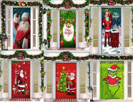 🚪🎅 “Funda de Puerta Navideña: magia desde la entrada”