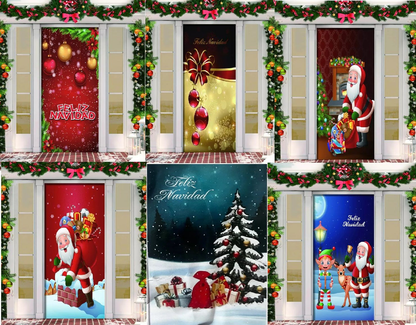 🚪🎅 “Funda de Puerta Navideña: magia desde la entrada”