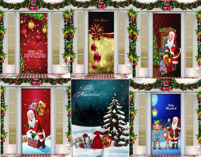 🚪🎅 “Funda de Puerta Navideña: magia desde la entrada”