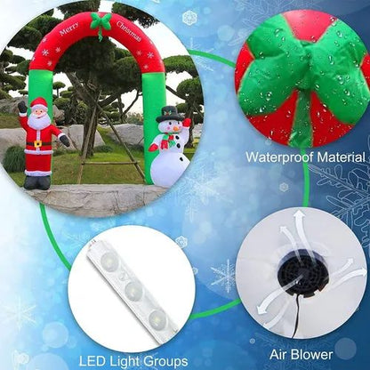 🎄 Arco Inflable Navideño Gigante | ¡La Navidad Comienza en la Puerta!
