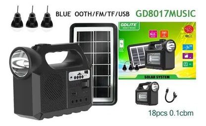 ☀️🏕️ KIT SOLAR MULTIFUNCIÓN PARA CAMPING Y EMERGENCIAS 🔋📻