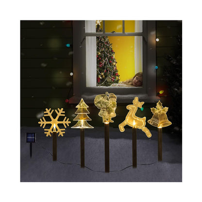 🌟 Luces Solares Navideñas – Crea un Paisaje Mágico