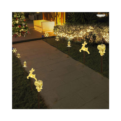 🌟 Luces Solares Navideñas – Crea un Paisaje Mágico