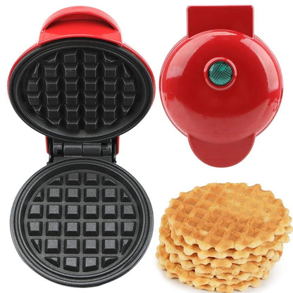 Waflera Mini Eléctrica para Waffles Dulces y Salados