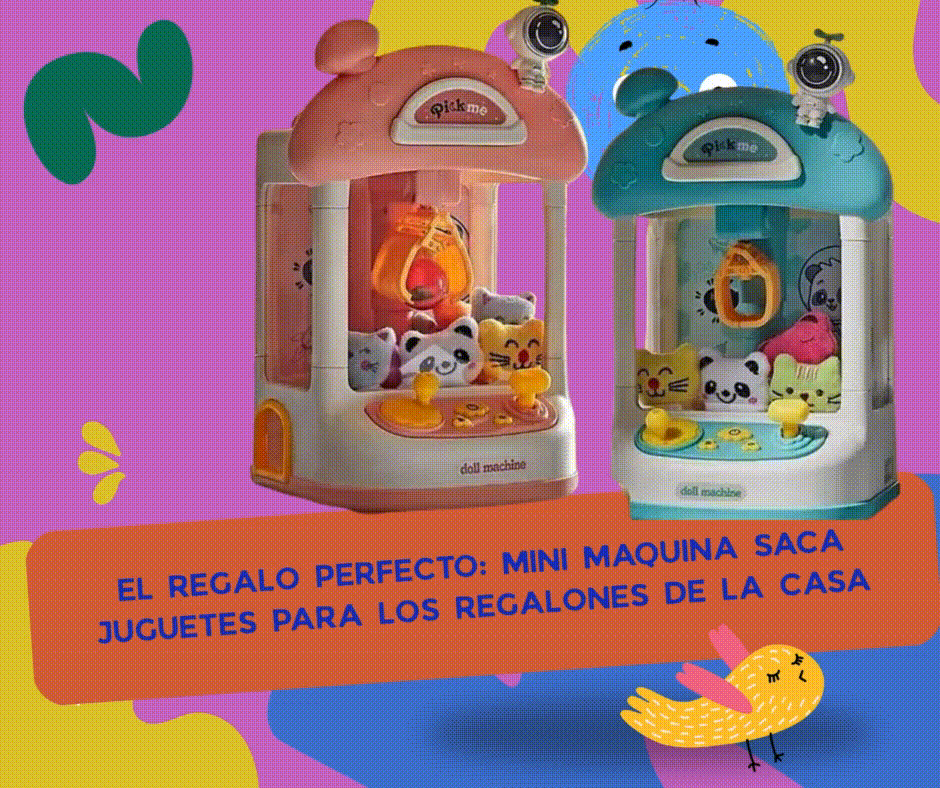¡Mini Máquina Saca Peluches! Diversión Garantizada en Casa