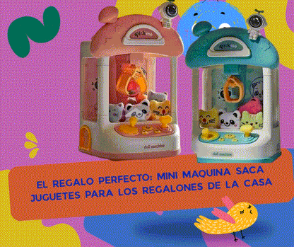 ¡Mini Máquina Saca Peluches! Diversión Garantizada en Casa