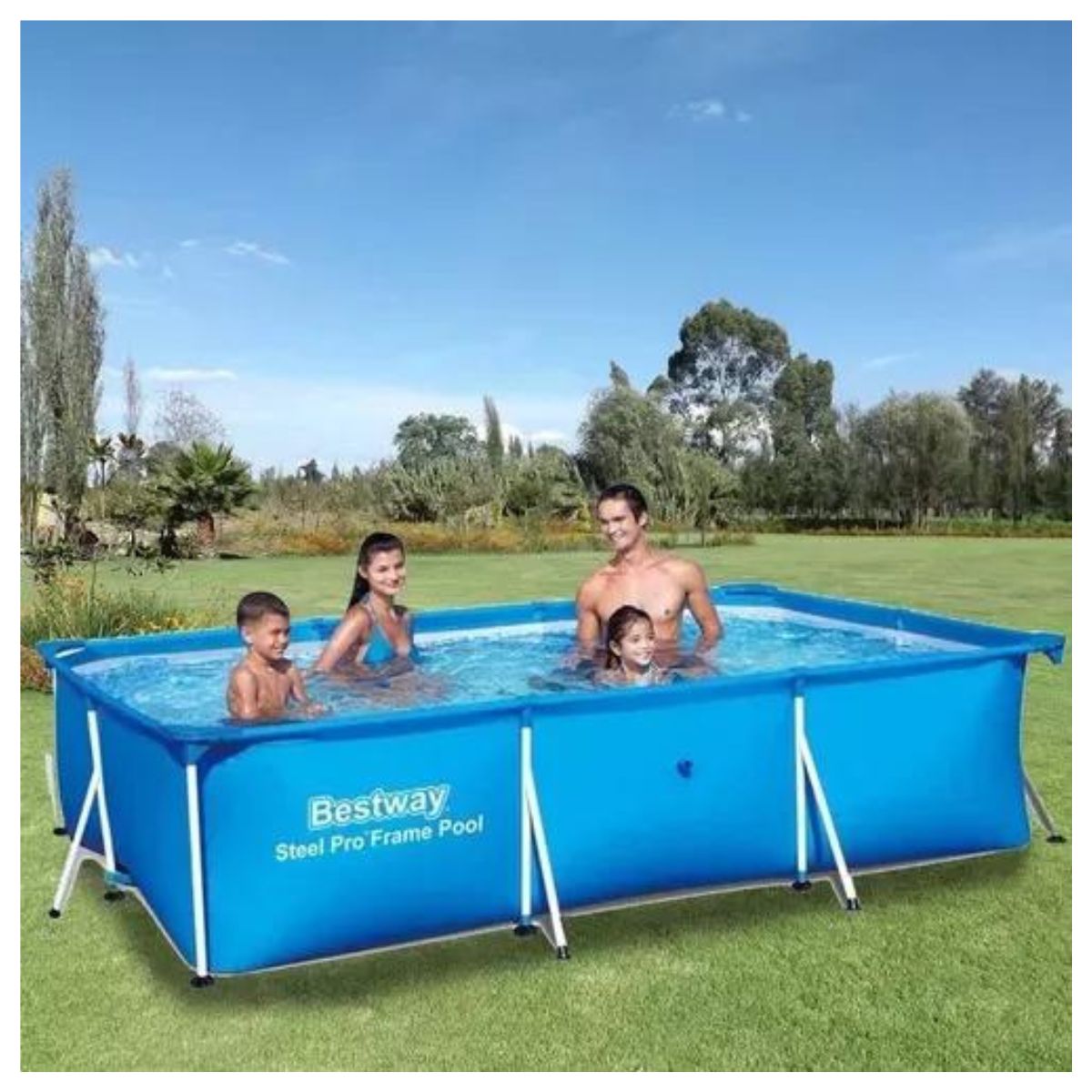 🌞 Piscina Rectangular 4×2 m – El Oasis Perfecto para el Patio