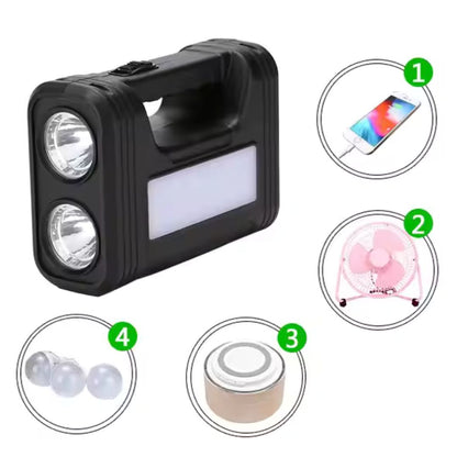 Kit Solar Portátil – Luz Segura en Todo Momento