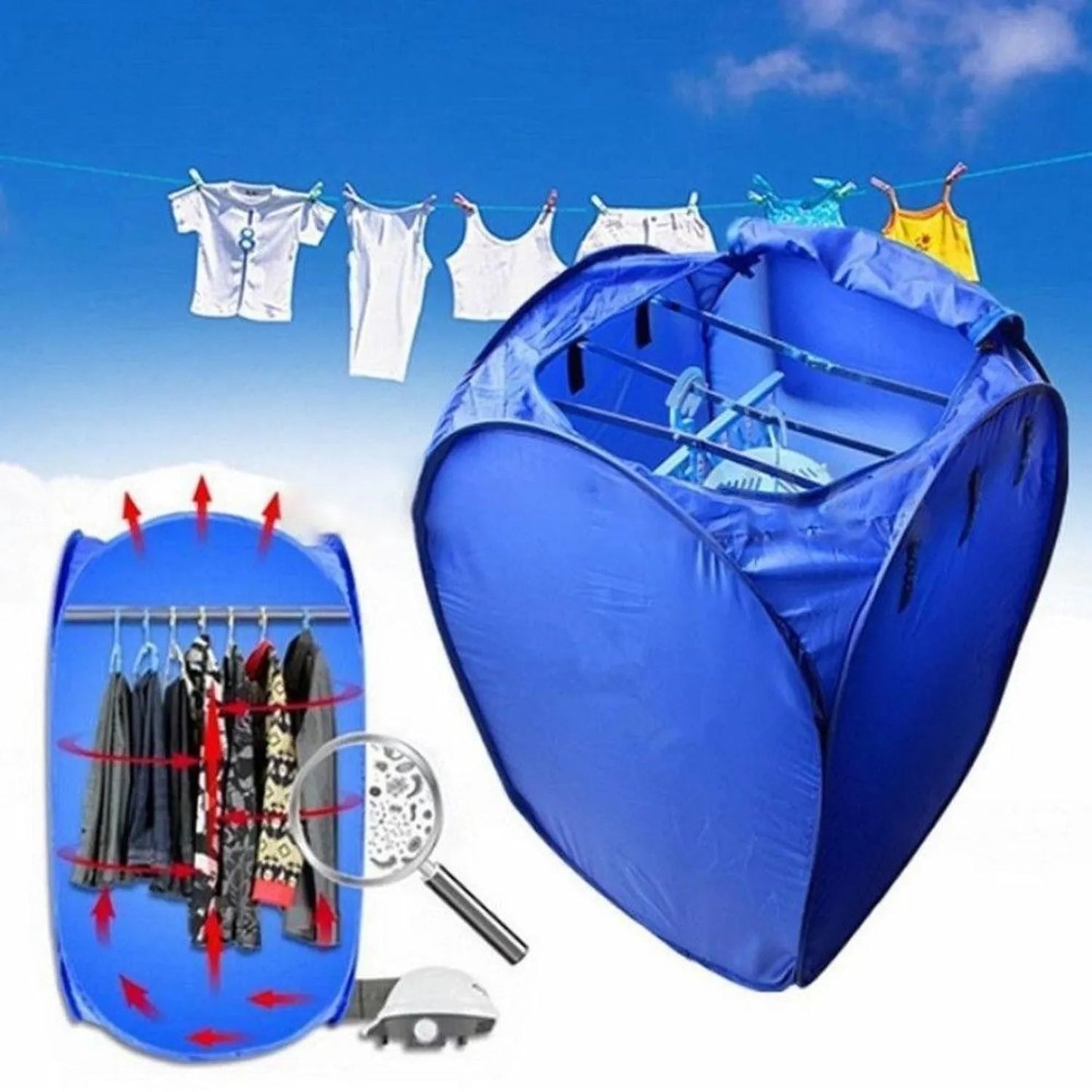 Secador de Ropa Air-O-Dry | Ahorra Espacio y Tiempo con Tecnología de Secado Rápido