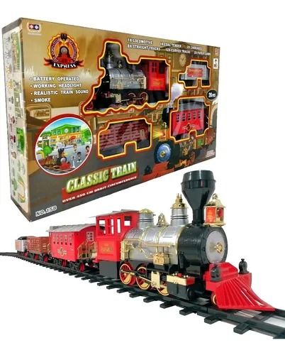 🎄🚂 Tren Navideño con Humo Real – ¡Magia en Cada Vuelta!