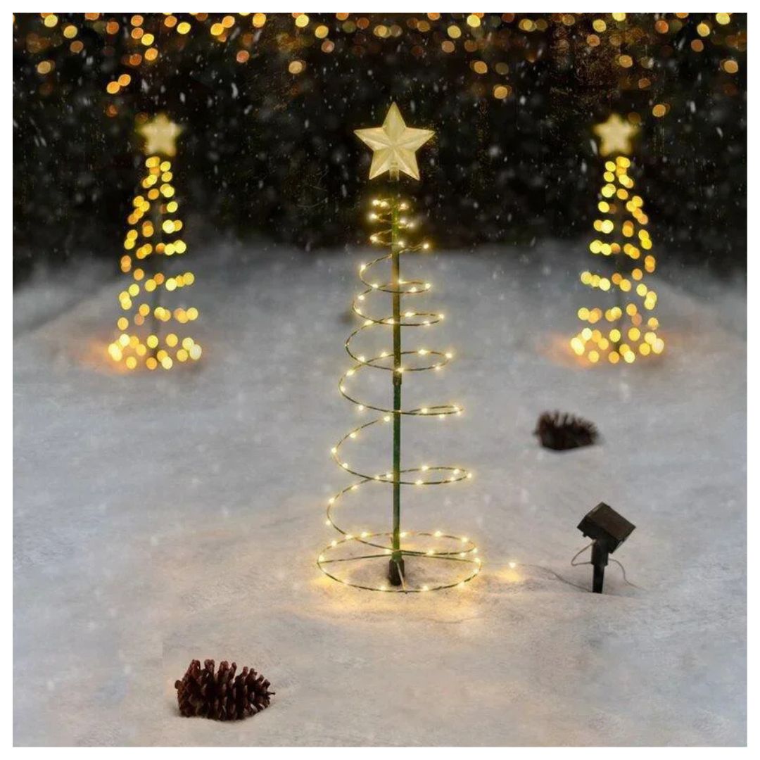 🎄 Árbol Navideño Ondulado LED 50 cm ✨ ¡Brilla y Encanta!