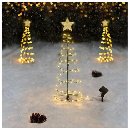 🎄 Árbol Navideño Ondulado LED 50 cm ✨ ¡Brilla y Encanta!