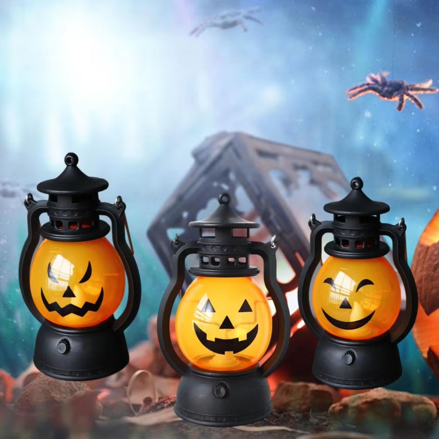 Trío Tenebroso: 3 Calabazas que Iluminan el Miedo