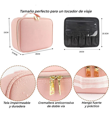 Luz Perfecta, Maquillaje Perfecto – Estuche Portátil con LED Integrado
