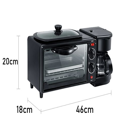 HORNO ELÉCTRICO - CAFETERA - FREIDORA 3 EN 1