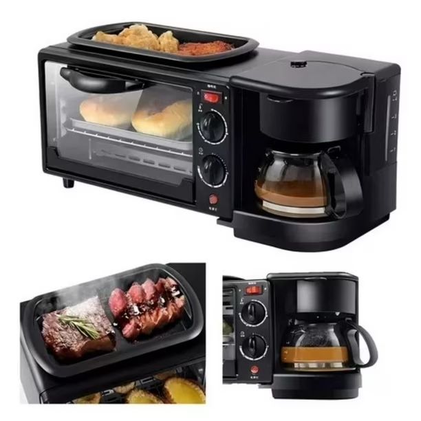 HORNO ELÉCTRICO - CAFETERA - FREIDORA 3 EN 1