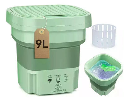 Tu Aliada de Viajes y Hogar: Mini Lavadora Plegable 9L