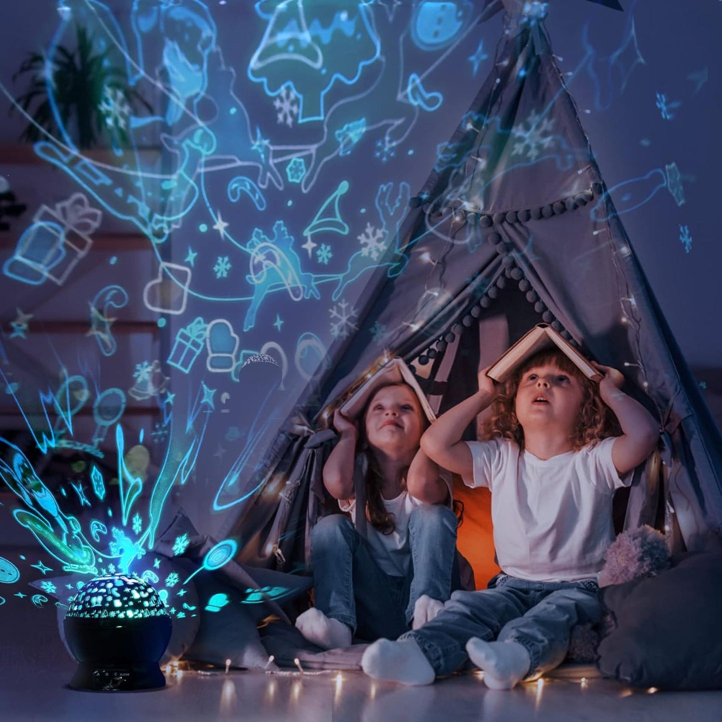 Proyector Navideño USB – Convierte Cada Noche en una Fiesta de Luces