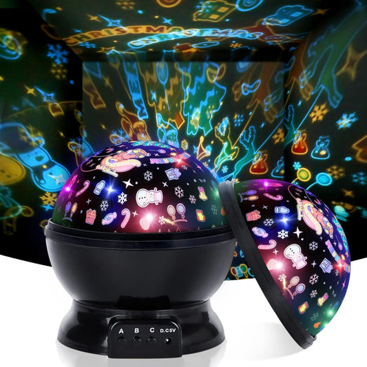 Proyector Navideño USB – Convierte Cada Noche en una Fiesta de Luces