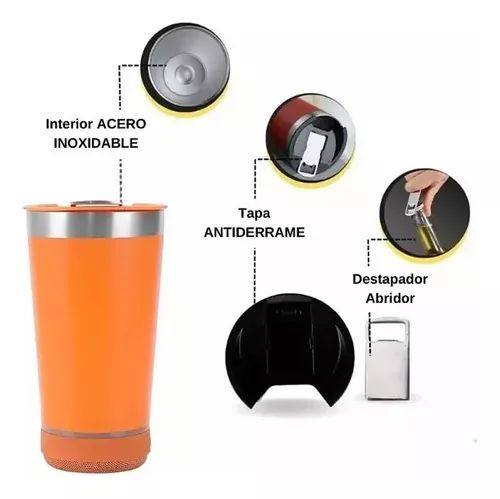 🔥 Vaso Térmico Bluetooth – ¡Música y Bebida Sin Límites! 🔥